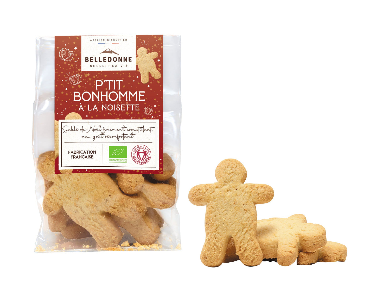 Belledonne -- Biscuits p'tit bonhomme noisette bio